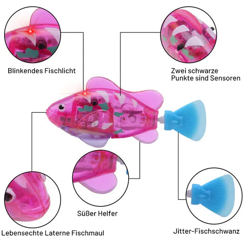 Elektronischer Spiel-Fisch fürs Wasser – Leuchtet & schwimmt