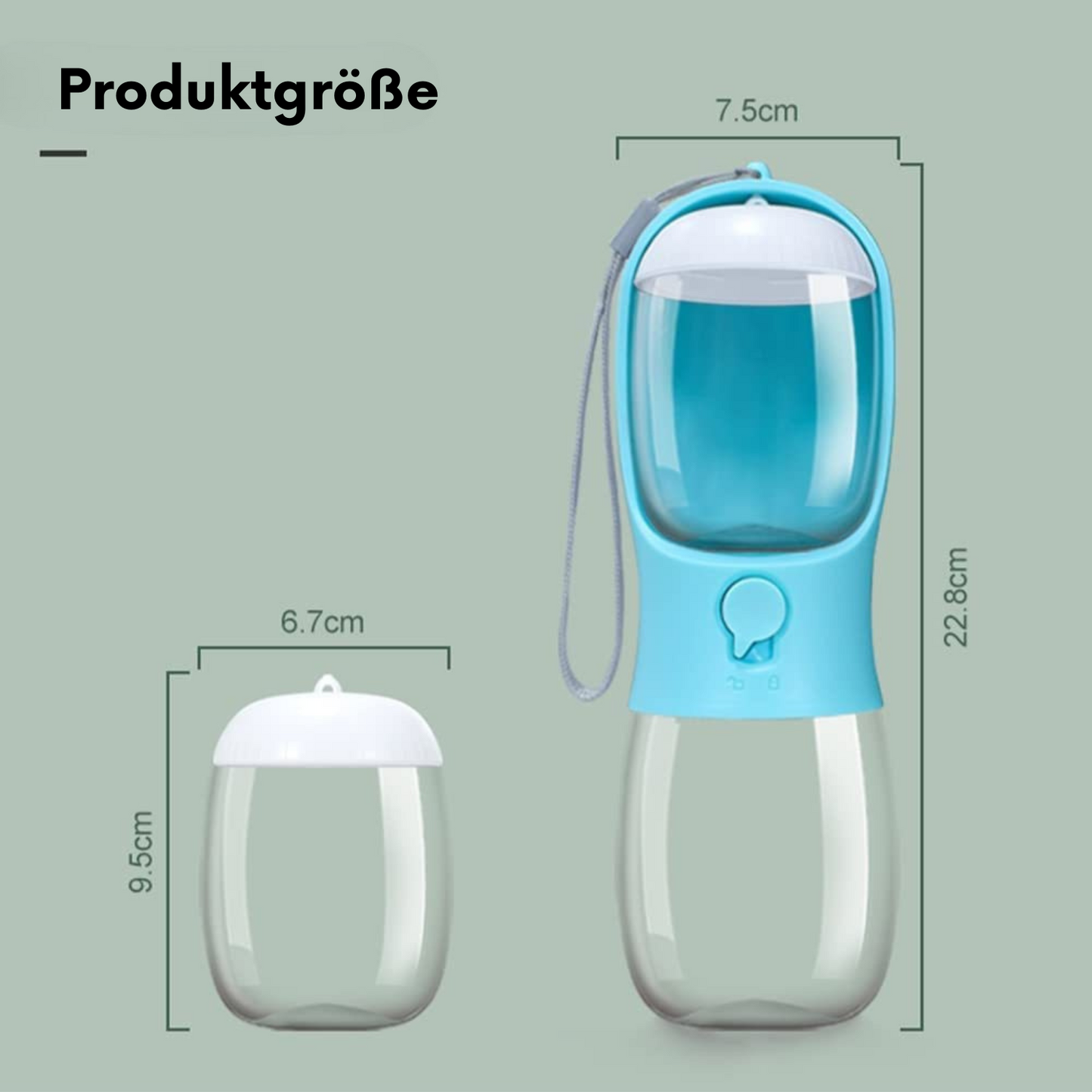 2-in-1-Trinkflasche für Haustiere – Wasser und Futter für unterwegs! - Fluffy Adventures Haustiershop Türkis / Klein 300ml+100g Körner Mein Shop Haustier essen trinken zubehör 2-in-1-Trinkflasche für Haustiere – Wasser und Futter für unterwegs! Haustier essen trinken zubehör Mein Shop Türkis / Klein 300ml+100g Körner Fluffy Adventures Haustiershop