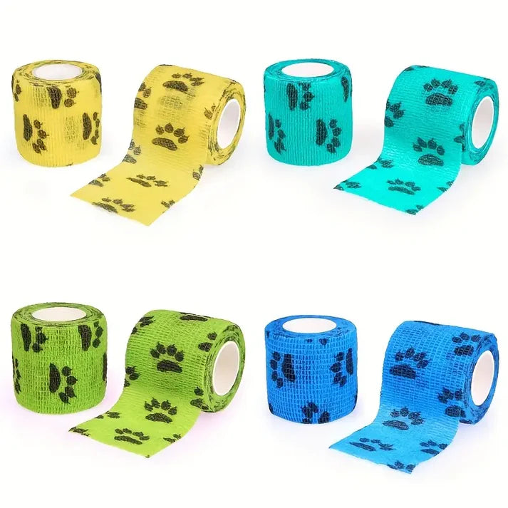 Selbsthaftende elastische Tierverbände – Komfortabler Schutz und Unterstützung für Pfoten und Gelenke
