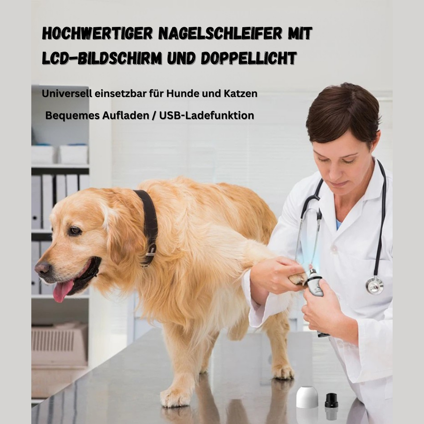 PfotenPerfekt LED-Krallenschleifer – Leise, sicher & effektiv!