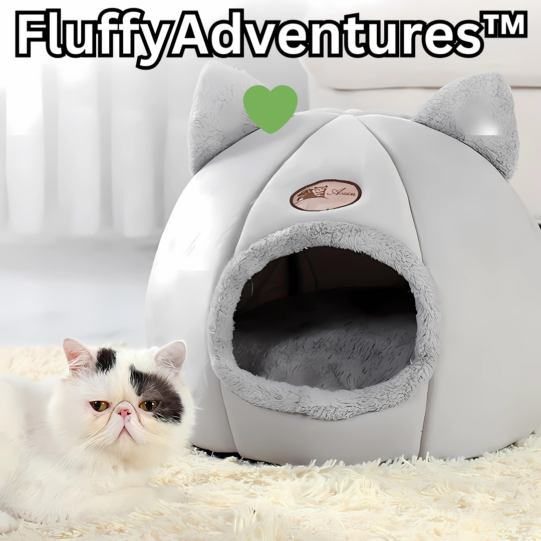 Kuscheliges Katzenbett für ultimative Entspannung - Fluffy Adventures Haustiershop M 33*33*33cm Mein Shop Katzenbett Kuscheliges Katzenbett für ultimative Entspannung Katzenbett Mein Shop M 33*33*33cm Fluffy Adventures Haustiershop