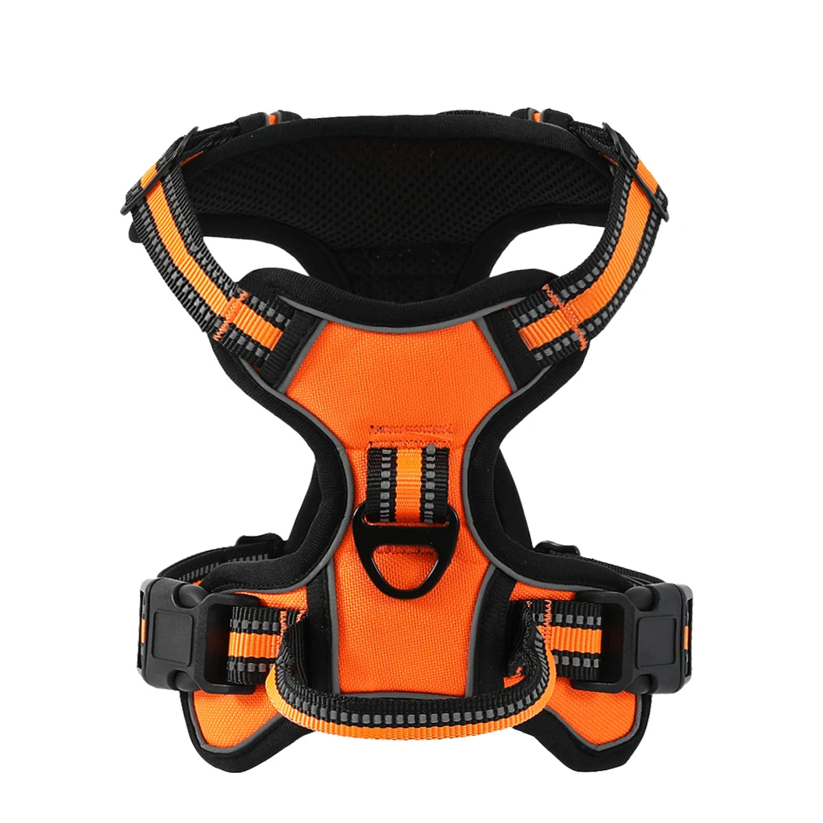 Hundegeschirr mit Frontclip & reflektierenden Elementen Orange