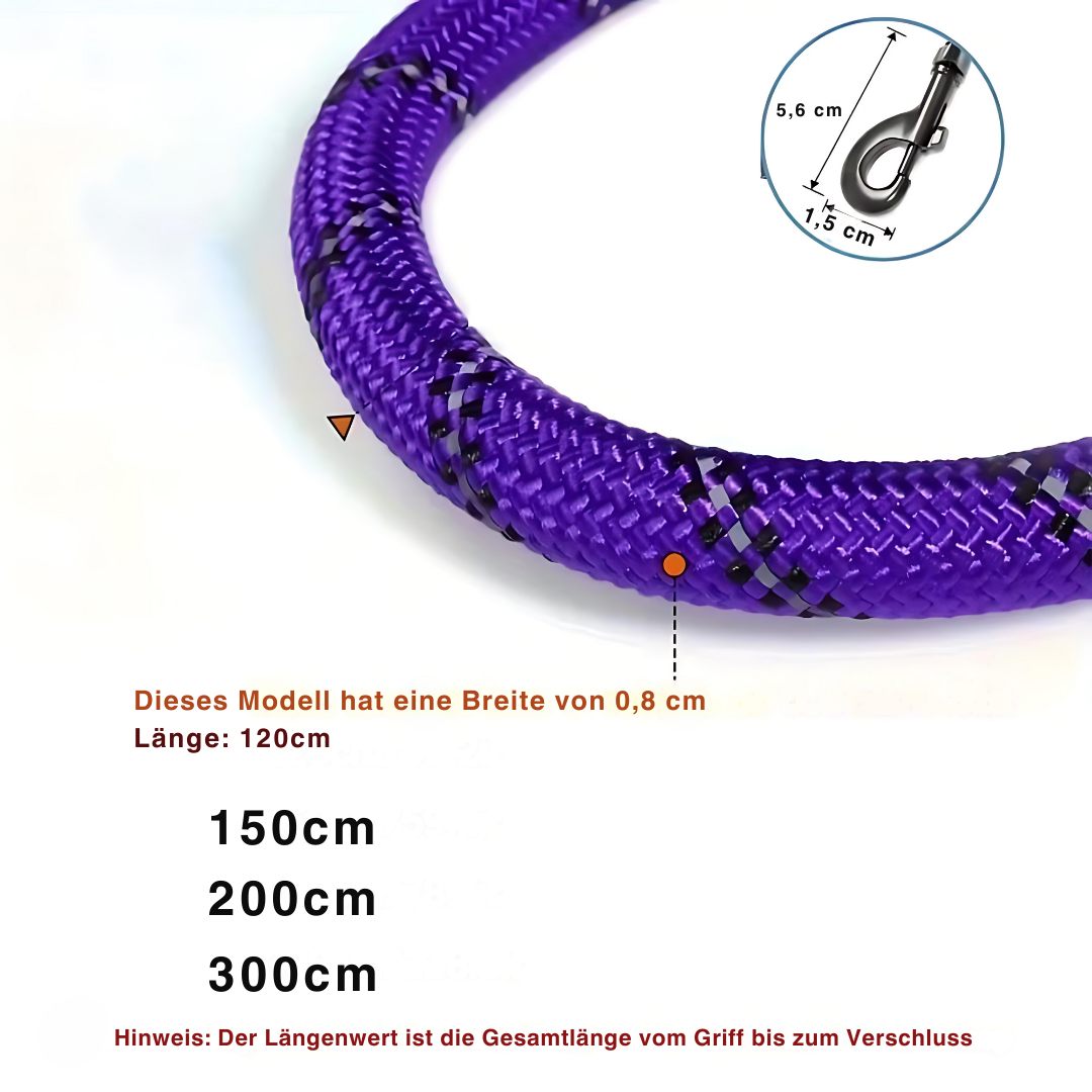 Reflektierende Sicherheitsleine für Hunde - Fluffy Adventures Haustiershop Schwarzenacht 🖤 / Breite 1.2 cm - Länge 1.5 m Mein Shop Hunde Leinen-Set Reflektierende Sicherheitsleine für Hunde Hunde Leinen-Set Mein Shop Schwarzenacht 🖤 / Breite 1.2 cm - Länge 1.5 m Fluffy Adventures Haustiershop