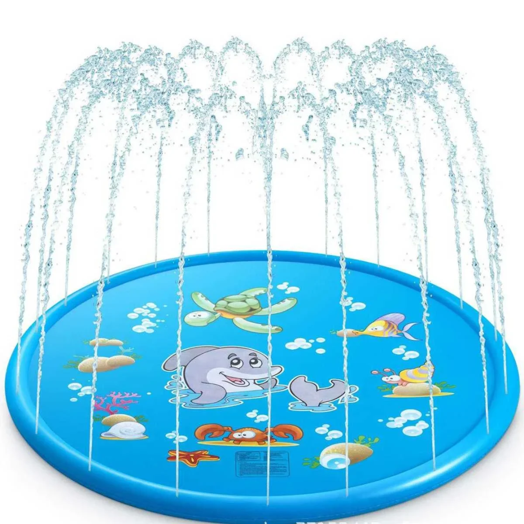 Faltbarer Hundepool mit Wassersprühfunktion Delphin-Modell