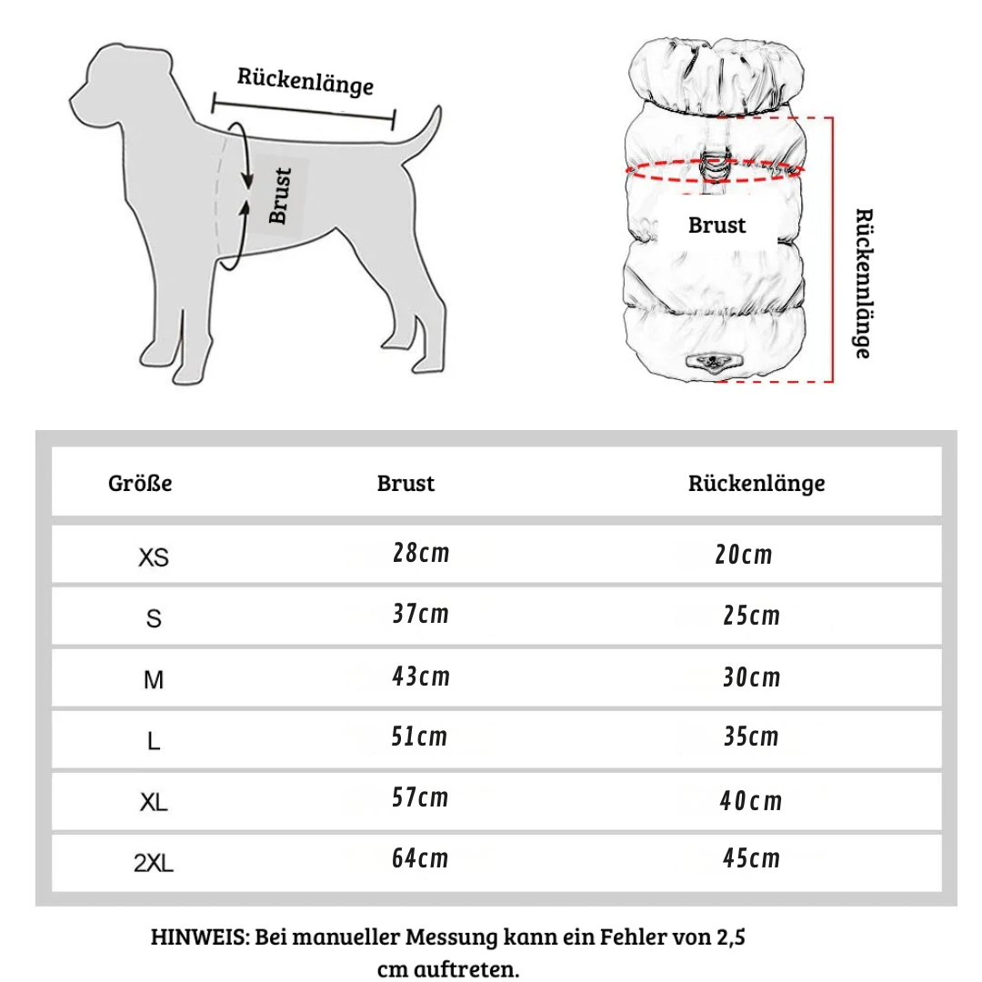 Gefütterte Winterjacke für Hunde & Katzen – Warm, leicht & winterfest
