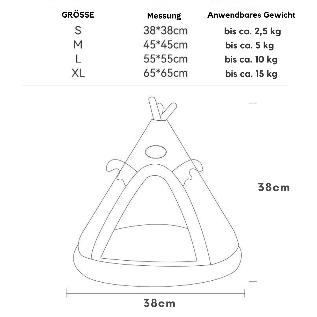 Gemütliches Haustierhöhle – Weiches Winterbett für kleine Hunde & Katzen