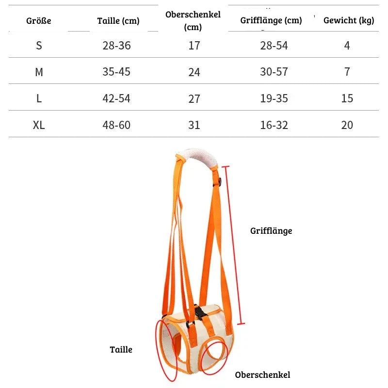 Ergonomischer Hunde Hebegurt für Hinterläufe – Komfort & Sicherheit