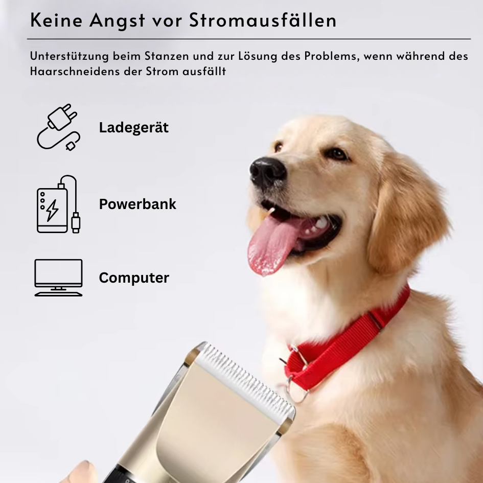Leiser Tierhaarschneider für Hunde & Katzen