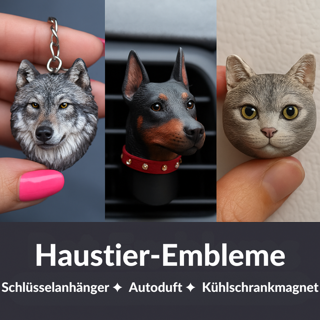 Personalisiertes Haustier-Emblem: Dein treuer Begleiter immer dabei! 🐾✨