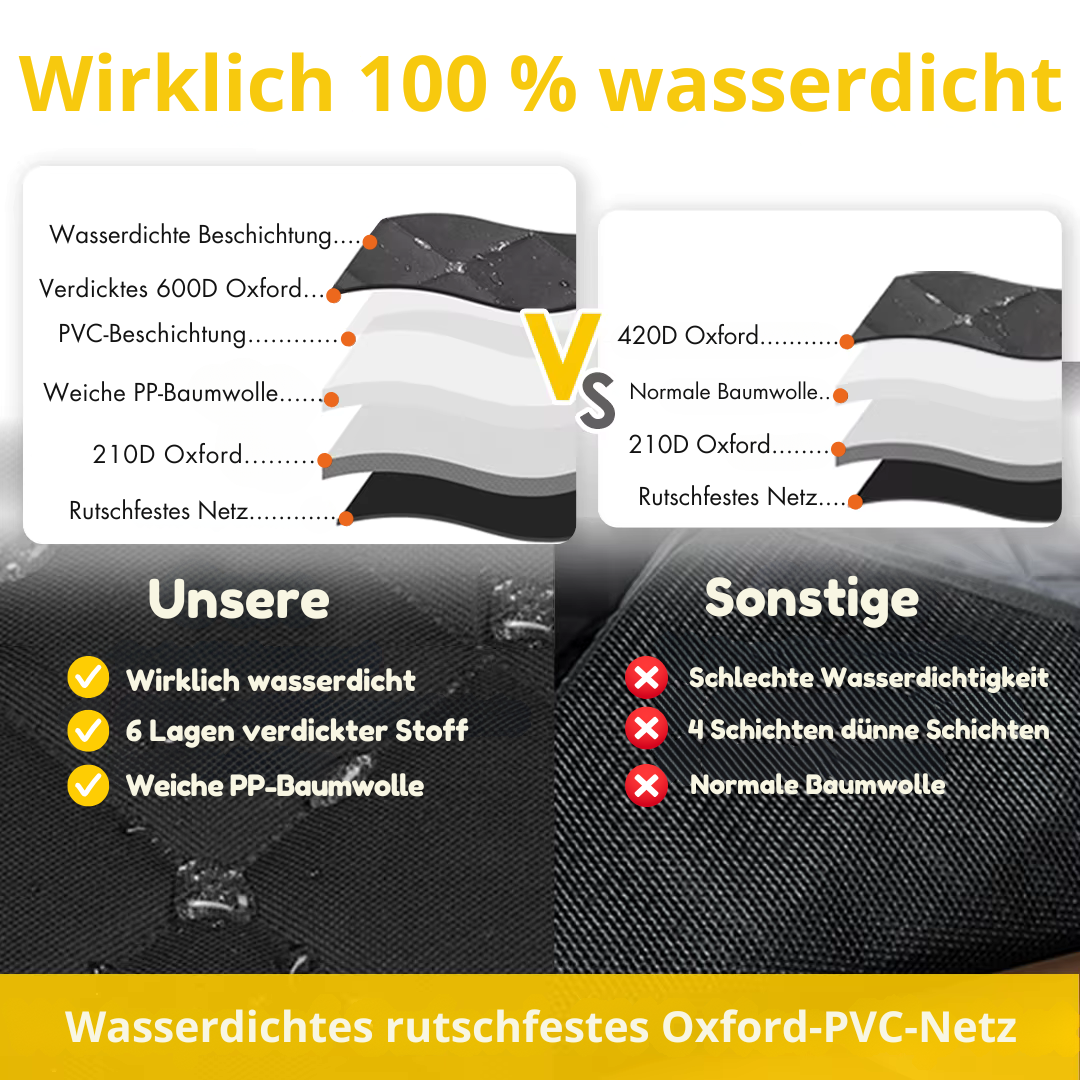 Premium-Hängematten-Sitzbezug für Haustiere – stressfreies Reisen!