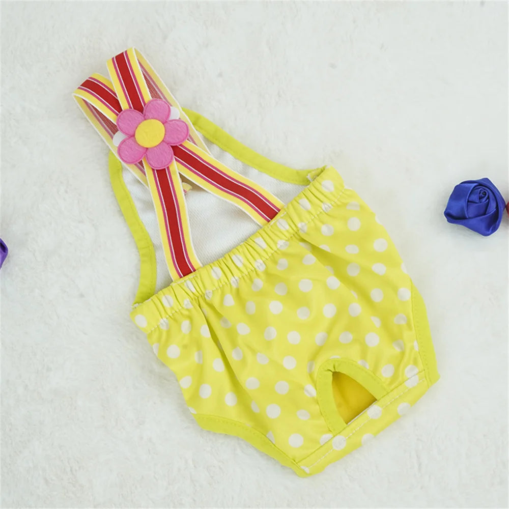 Hygieneshorts für Hunde waschbar & bequem Gelb