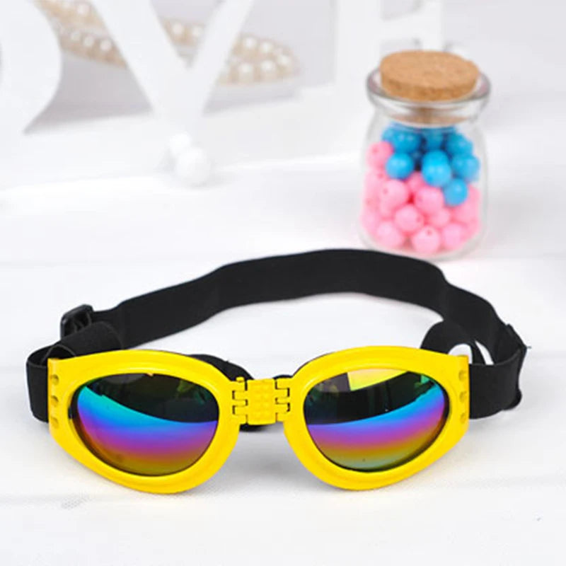 Faltbare Hundesonnenbrille mit UV-Schutz und elastischem Band – Sommer-Style
