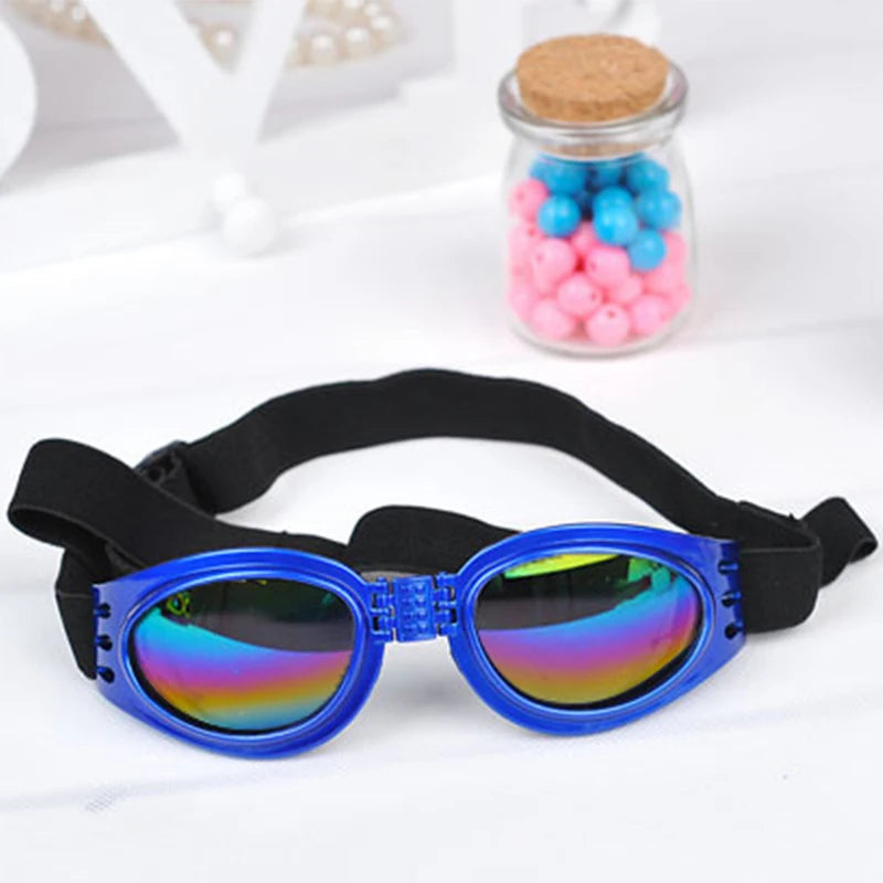 Faltbare Hundesonnenbrille mit UV-Schutz und elastischem Band – Sommer-Style