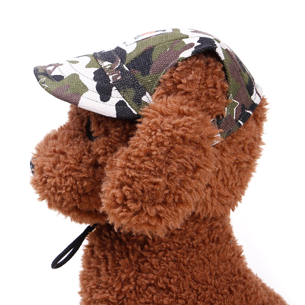 Sommerliche Hunde-Baseballmütze mit UV-Schutz und Ohrlöchern