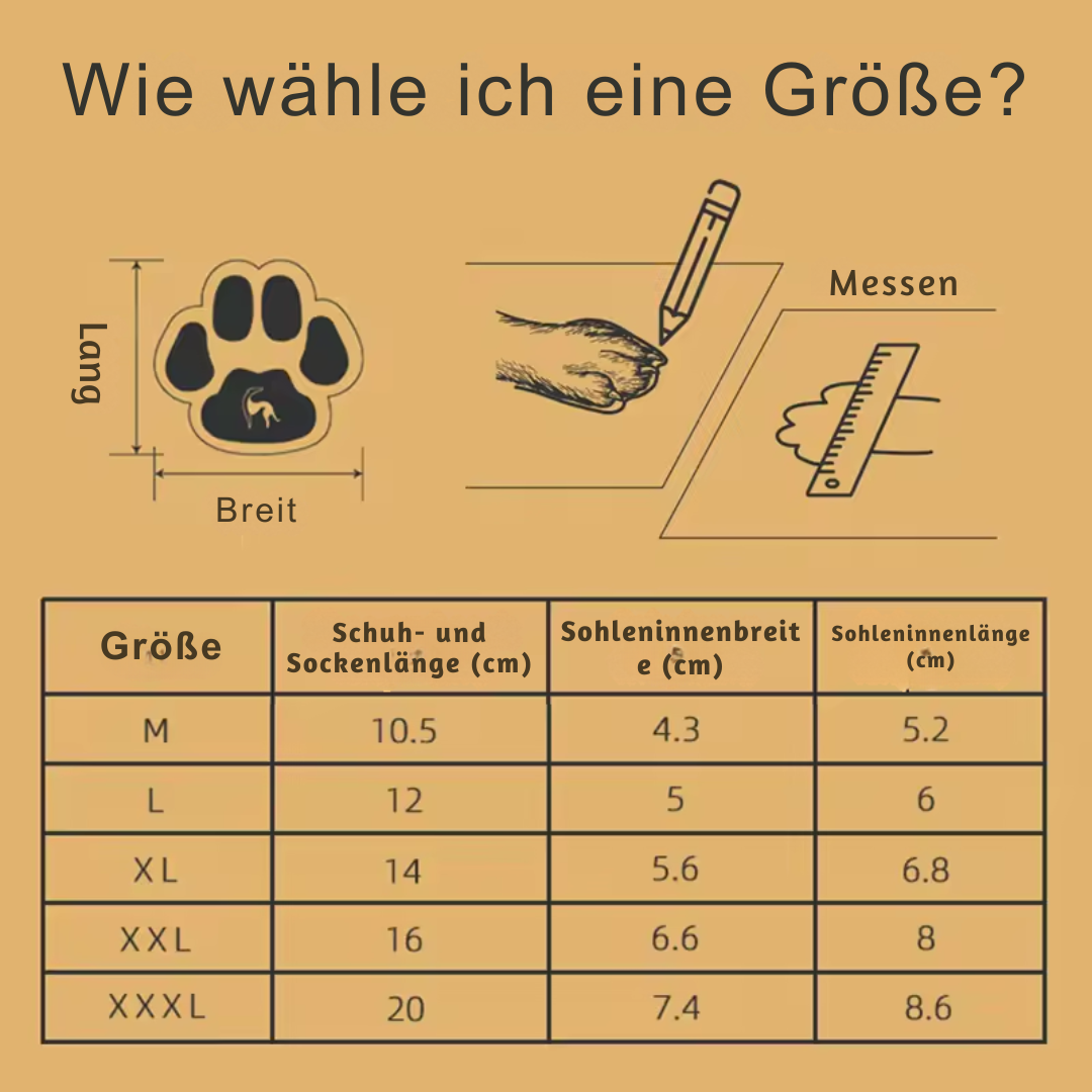 Schutzschuhe für Hunde – Warm, Atmungsaktiv, Ganzjährig