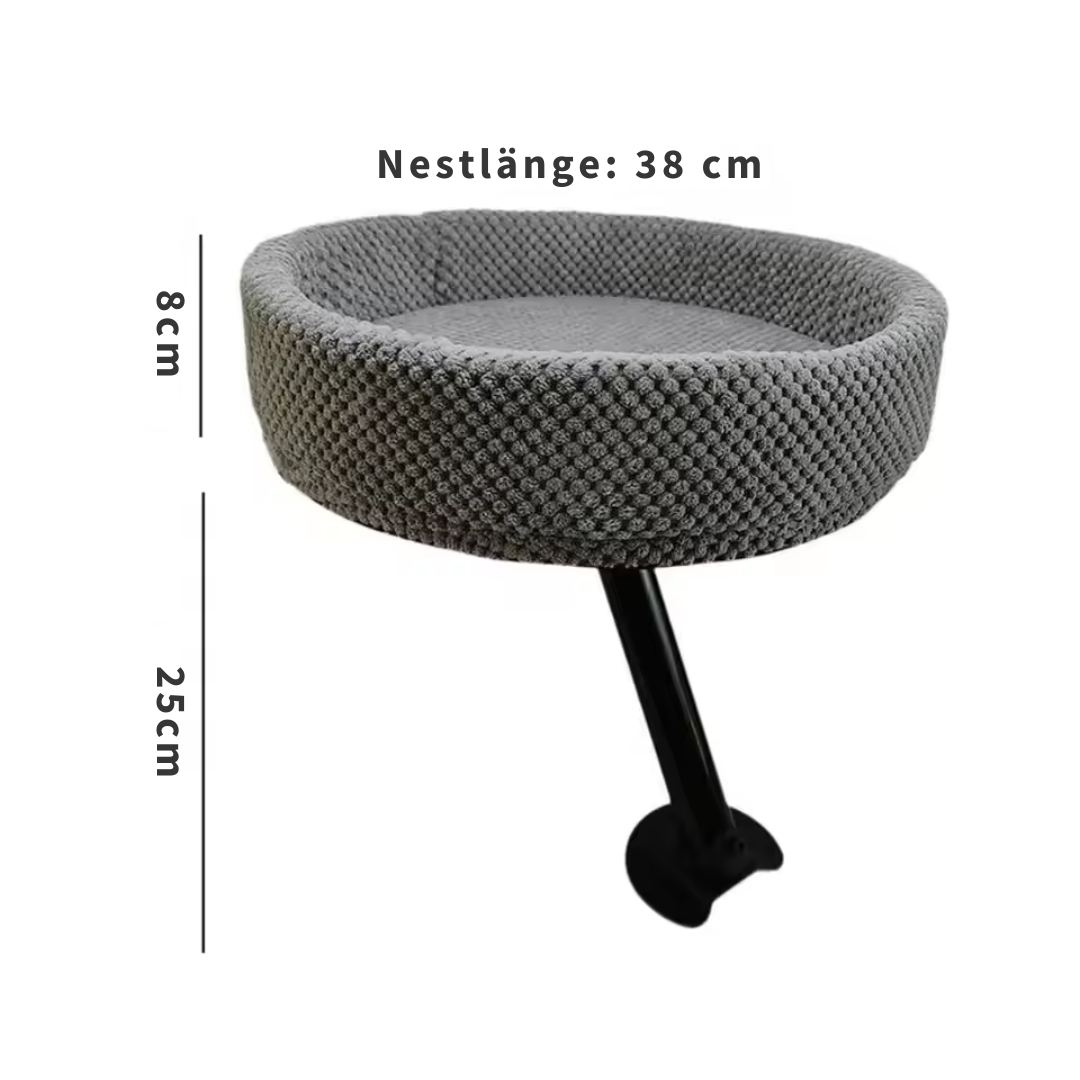 Schwebendes Katzenbett für den Schreibtisch – 360° drehbar & waschbar