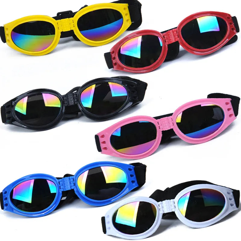 Faltbare Hundesonnenbrille mit UV-Schutz und elastischem Band – Sommer-Style