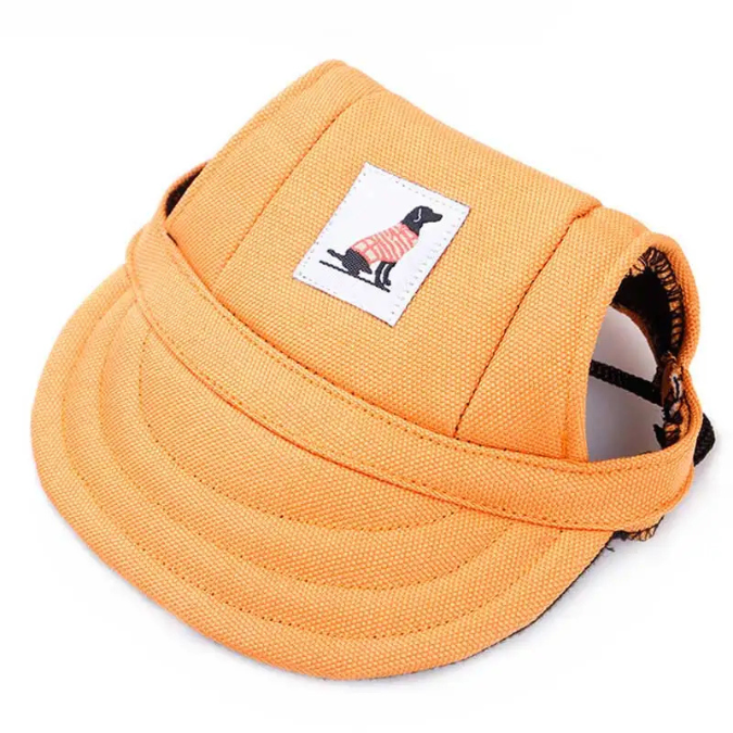 Sommerliche Hunde-Baseballmütze mit UV-Schutz und Ohrlöchern