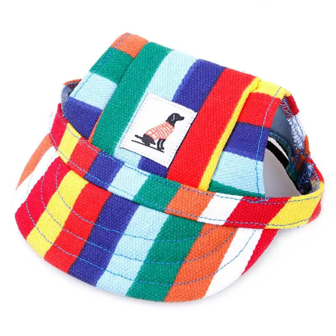 Sommerliche Hunde-Baseballmütze mit UV-Schutz und Ohrlöchern