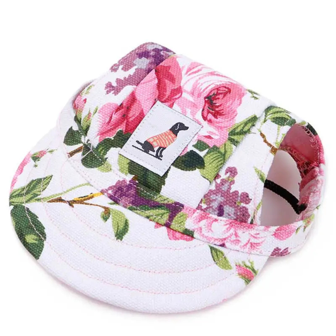Sommerliche Hunde-Baseballmütze mit UV-Schutz und Ohrlöchern