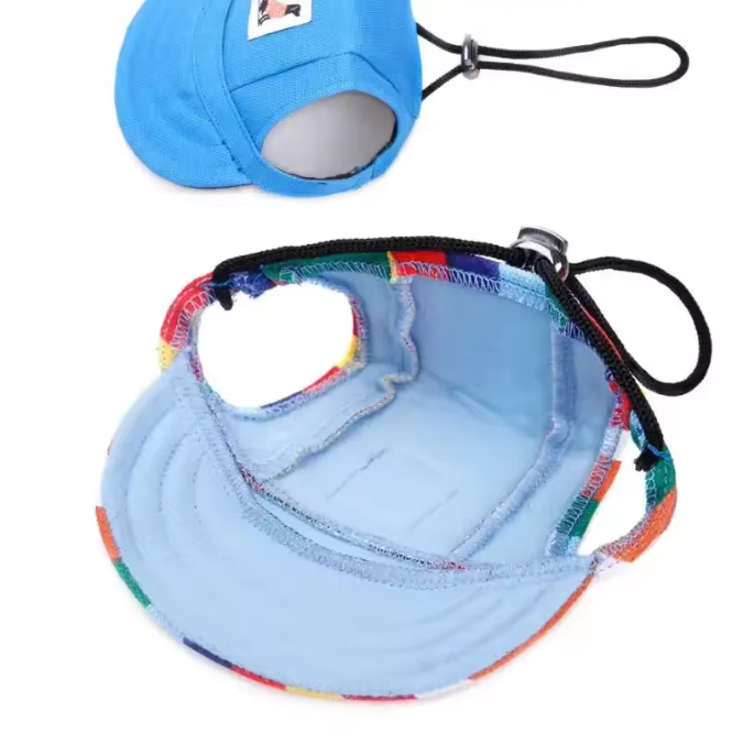 Sommerliche Hunde-Baseballmütze mit UV-Schutz und Ohrlöchern