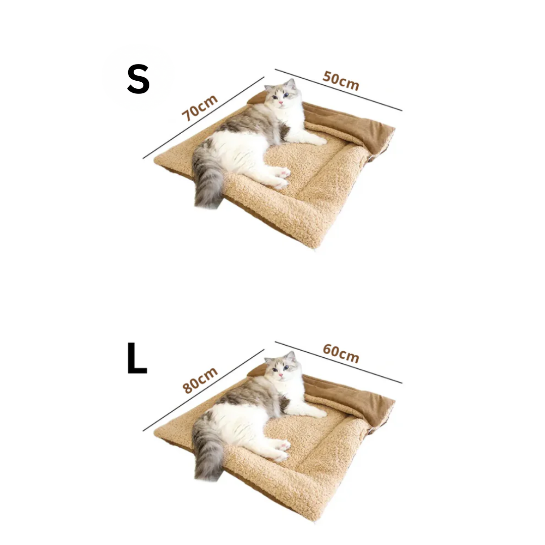 Wendbare Katzen- & Hundematte – Kuschelig, faltbar, ganzjährig