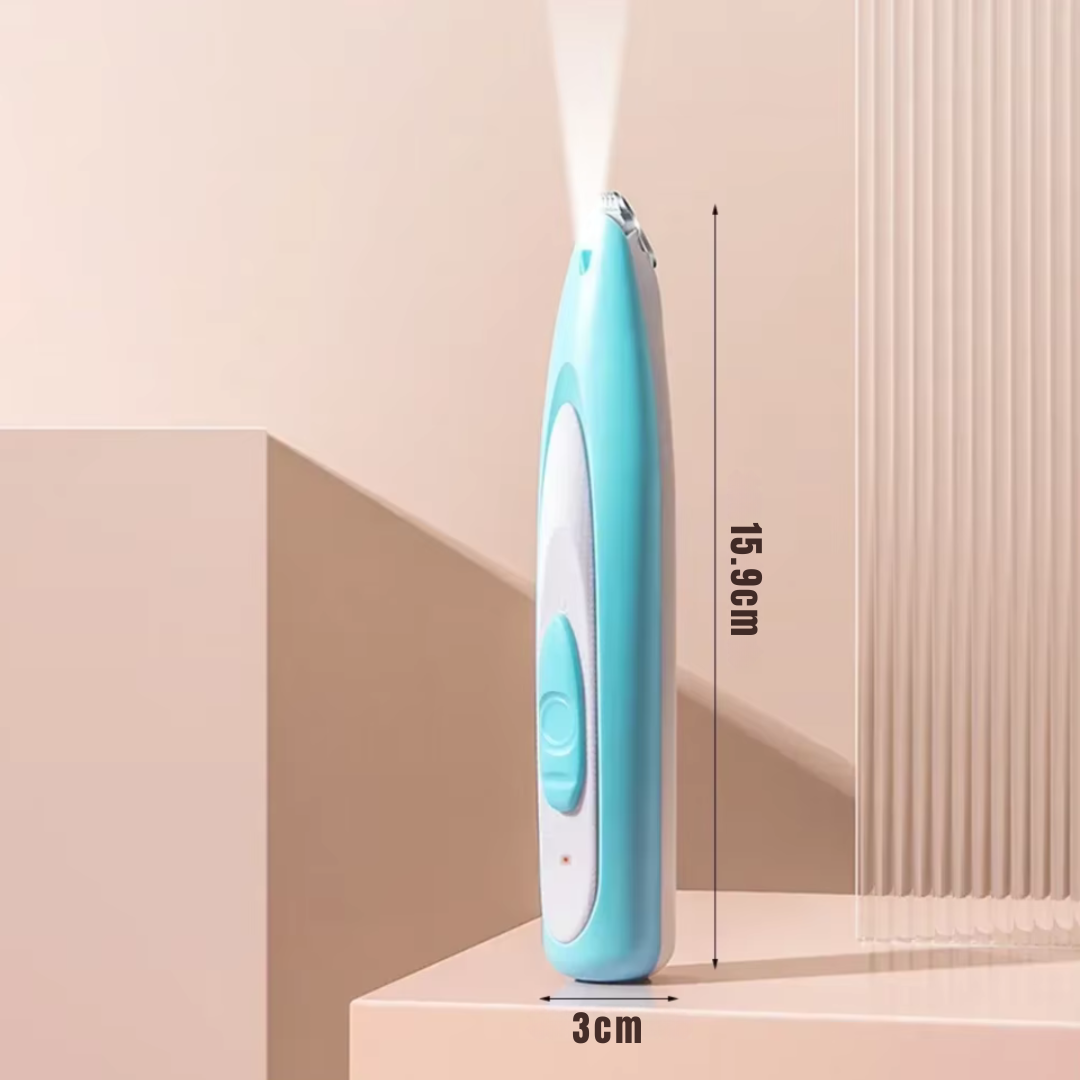 Wiederaufladbarer Pfoten-Trimmer mit LED-Licht