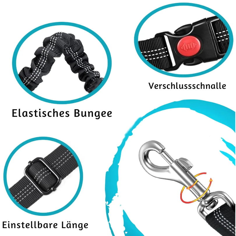 Zwei-Wege-Schutz-Sicherheitsgurt für Hunde im Auto