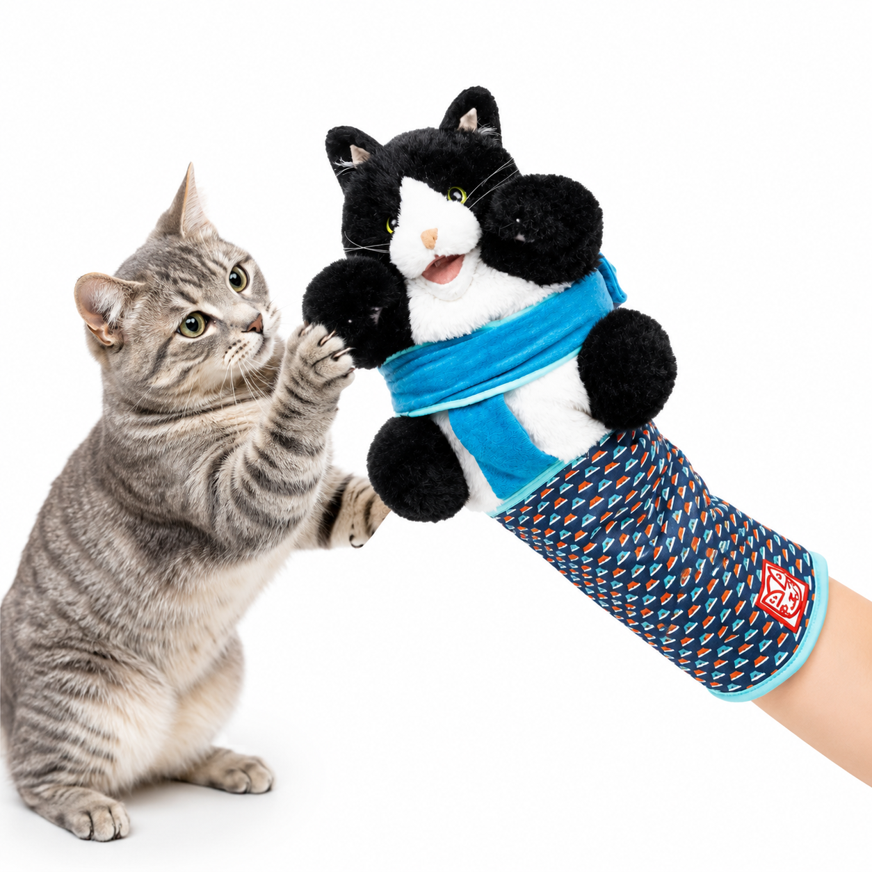 Interaktiver Katzen-Spielhandschuh – Fluffy Adventures Haustiershop