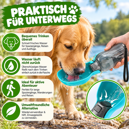 Outdoor Wasserflasche für Hunde auslaufsicher