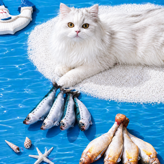 Realistisches Katzen Fischspielzeug mit Bewegun