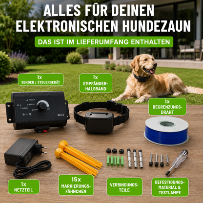 Elektronischer Hundezaun für Garten & Außenbereich wasserdicht