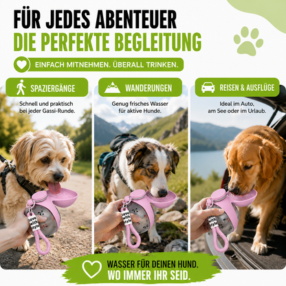 2-in-1 Reise Trinkflasche für Hunde
