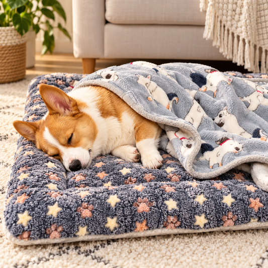 Waschbare Hundedecke weich rutschfest ideal für Sofa Bett und Auto