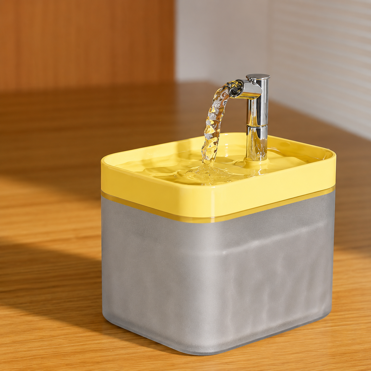 Leiser Katzen Trinkbrunnen mit Filter 1,5L