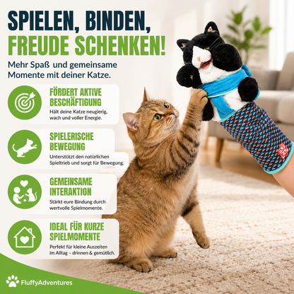Interaktiver Katzen-Spielhandschuh