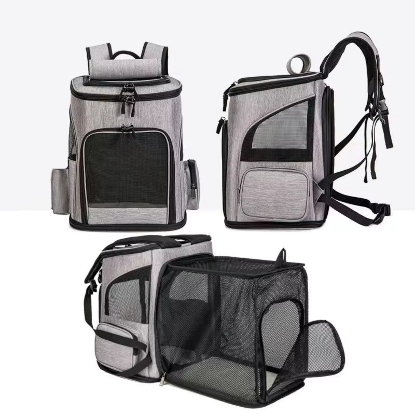 Hochwertige Reisetasche für Haustiere – Sicher, gemütlich und einzigartig! - Fluffy Adventures Haustiershop Erweiterbar Grau / Grau Mein Shop Faltbare Tragetasche für Haustiere Hochwertige Reisetasche für Haustiere – Sicher, gemütlich und einzigartig! Faltbare Tragetasche für Haustiere Mein Shop Erweiterbar Grau / Grau Fluffy Adventures Haustiershop