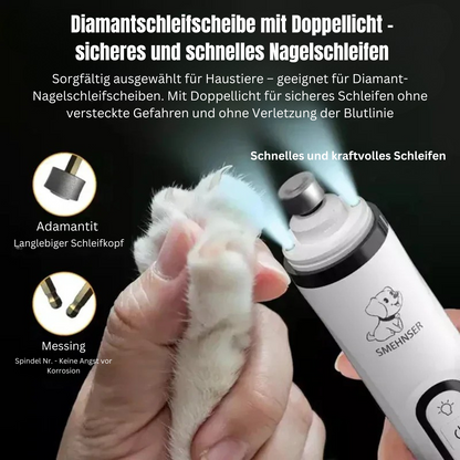 PfotenPerfekt LED-Krallenschleifer – Leise, sicher & effektiv!