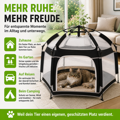 Faltbarer Haustier-Laufstall mit Pop-Up-System