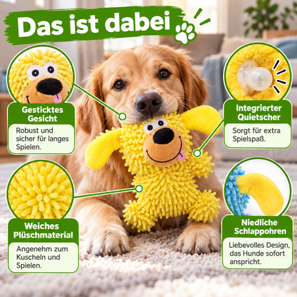 Hundespielzeug aus Plüsch mit Quietscher