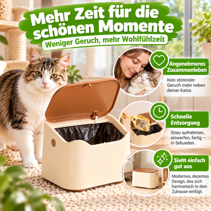 Katzenstreu-Mülleimer geruchsdicht & kompakt