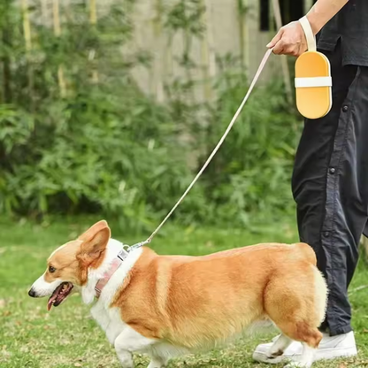 2-in-1-Trinkflasche mit Futterbehälter für Haustiere – tragbar und auslaufsicher