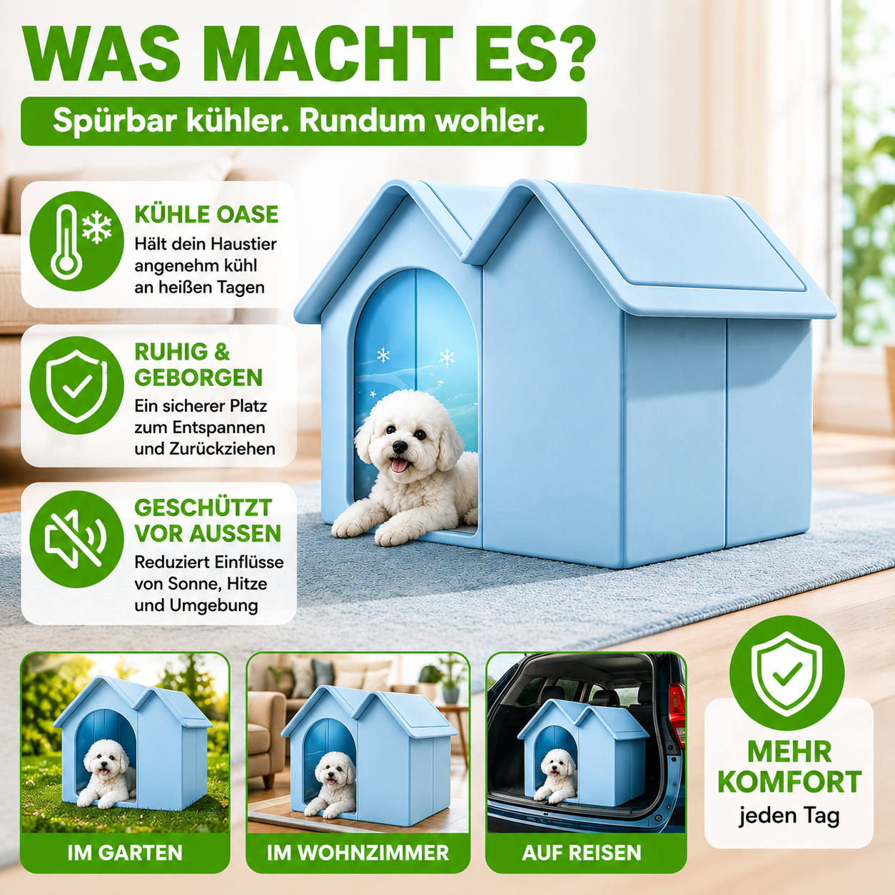 Isoliertes Kühlhaus für Hunde und Katzen