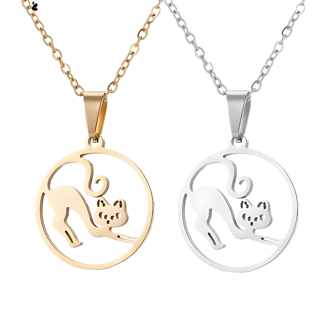 Halskette "Mondkatze" – Stilvoller Schmuck für jede Gelegenheit - Fluffy Adventures Haustiershop 375 Silber Mein Shop Damenschmuck Halskette "Mondkatze" – Stilvoller Schmuck für jede Gelegenheit Damenschmuck Mein Shop 375 Silber Fluffy Adventures Haustiershop