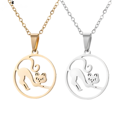 Halskette "Mondkatze" – Stilvoller Schmuck für jede Gelegenheit - Fluffy Adventures Haustiershop 375 Silber Mein Shop Damenschmuck Halskette "Mondkatze" – Stilvoller Schmuck für jede Gelegenheit Damenschmuck Mein Shop 375 Silber Fluffy Adventures Haustiershop