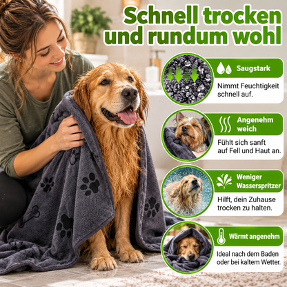 Saugstarkes Mikrofaser Haustier-Trockentuch