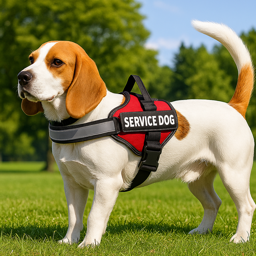 Personalisierbares Hundegeschirr mit Griff & Reflexstreifen