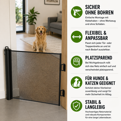 Flexibles Haustier-Sicherheitsnetz für Tür & Treppe