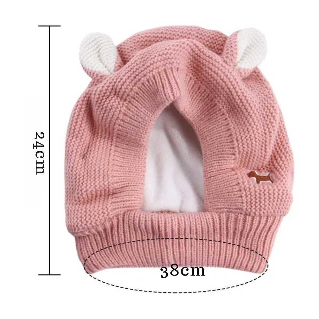 Kuschelige Strickmütze für Hunde