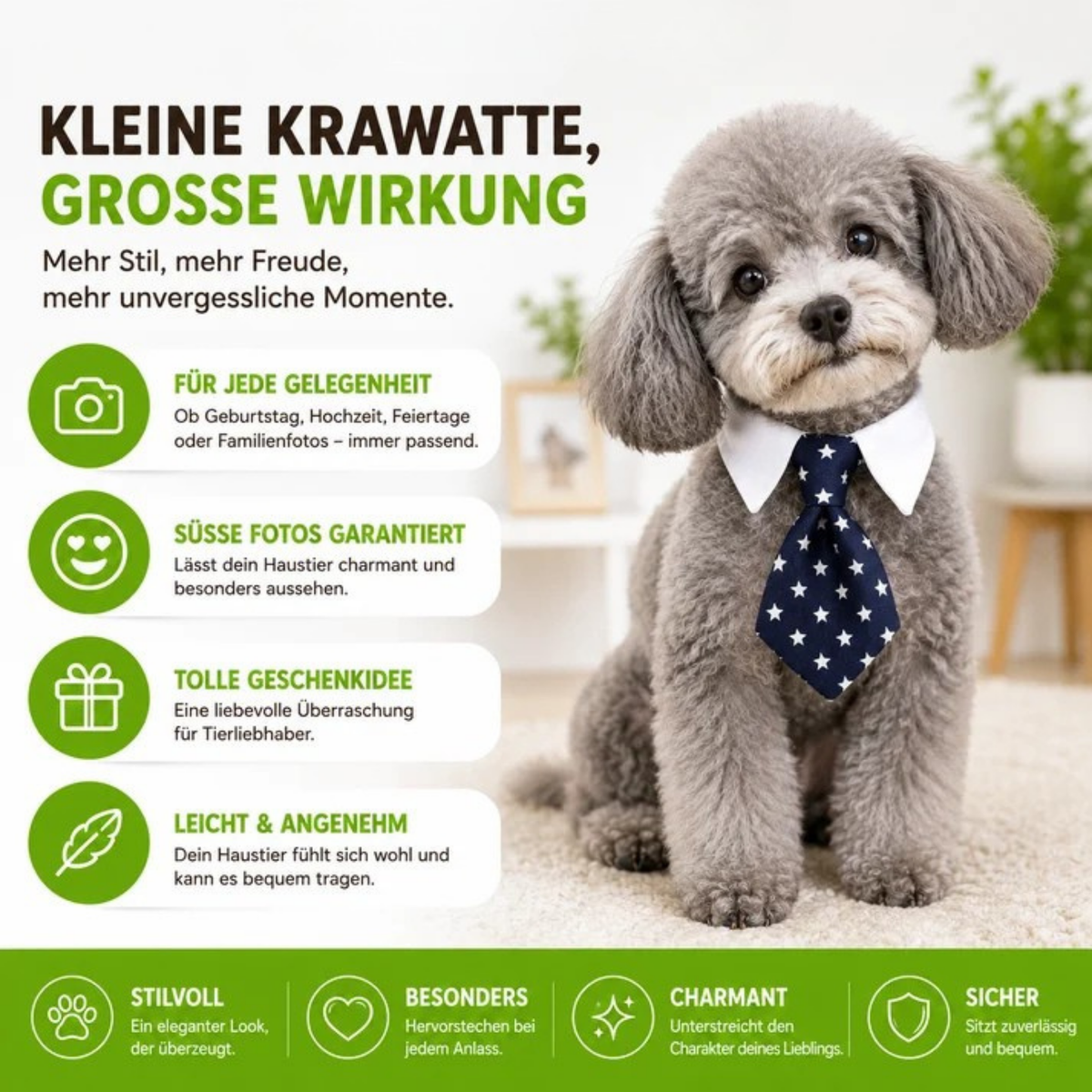 Stilvolle Tier-Krawatte für besondere Anlässe